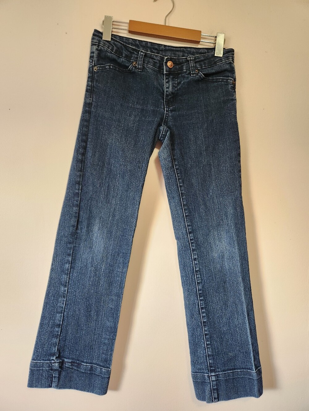 Buffalo David Bitton Girls Youth 12 Y2K Low Rise Embroidered Pocket Jeans